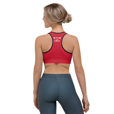 Powerful Racer back Sports bra Red