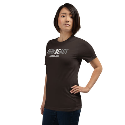 Conqueror Women's T-Shirt – Lightweight, breathable gym tee for women, designed for workouts and everyday wear